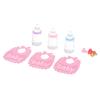 1:12 Dolls House Miniature Baby Bottles Pacifier Bibs Set Nursery Accessory Gift