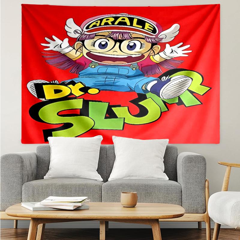 Arale Norimaki Tapestry for Bedroom Aesthetic Classroom Tapestries Wall Hanging for Living Room Dorm Office,Ideal Creative Gift