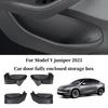 Для Tesla Model Y Juniper 2025 Боковой ящик для хранения в двери Передний задний боковой внутренний ящик для хранения Модификация Аксессуары.