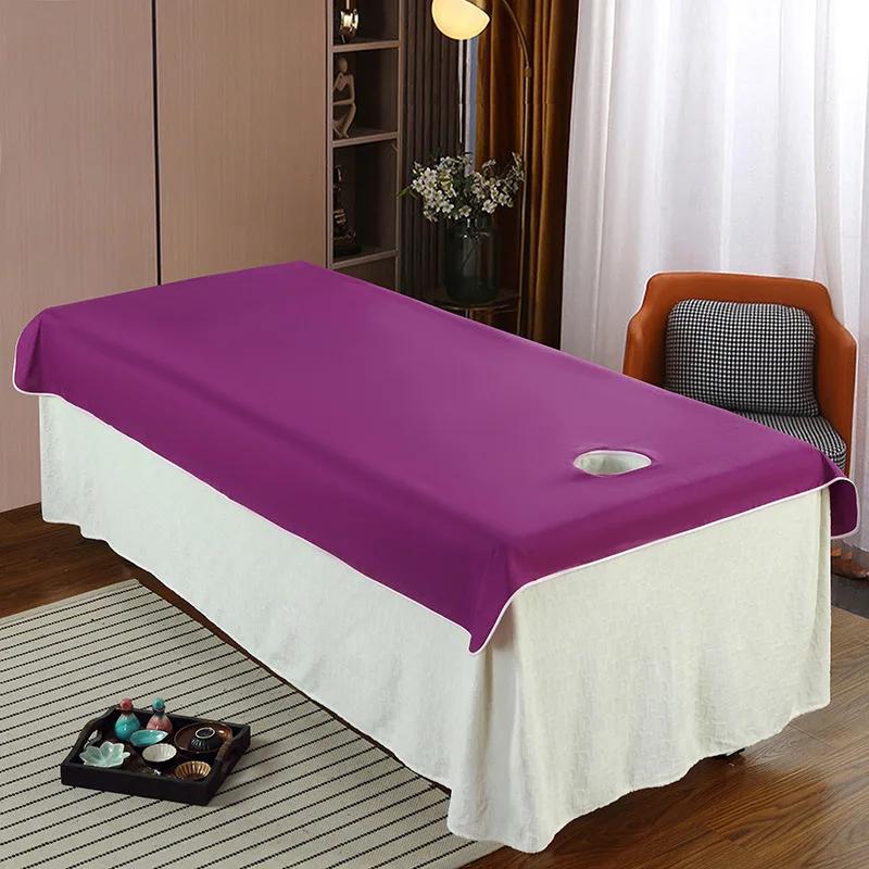80x190 см маслостойкая моющаяся мягкая спа-клубная дышащая простыня с отверстиями для массажа в салоне красоты