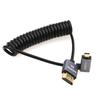 Eonvic 8K HDMI To Micro HDMI Right Angle High Speed 48Gbps Coiled Cable for Atomos Ninja 48Gbps Canon and R6 2.1 Cable, V, 4K-60P Recording, HDMI,