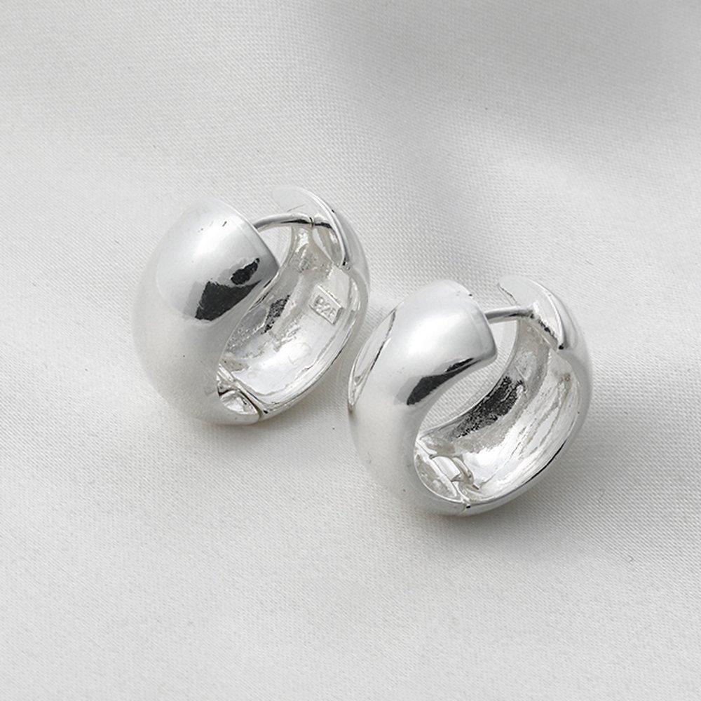 Mon Choix Серебряное массивное кольцо Серьги-клипсы