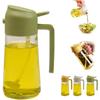 2-in-1 Glass Olive Oil Sprayer & Dispenser – Press-Type Kitchen Oil Injector for Salad, Baking, Frying & Barbecue