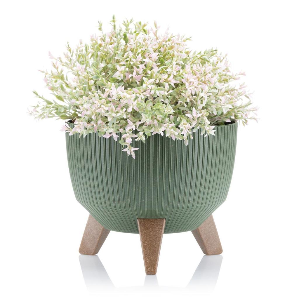 Donica Rosa Linea Eco Wood Zielona