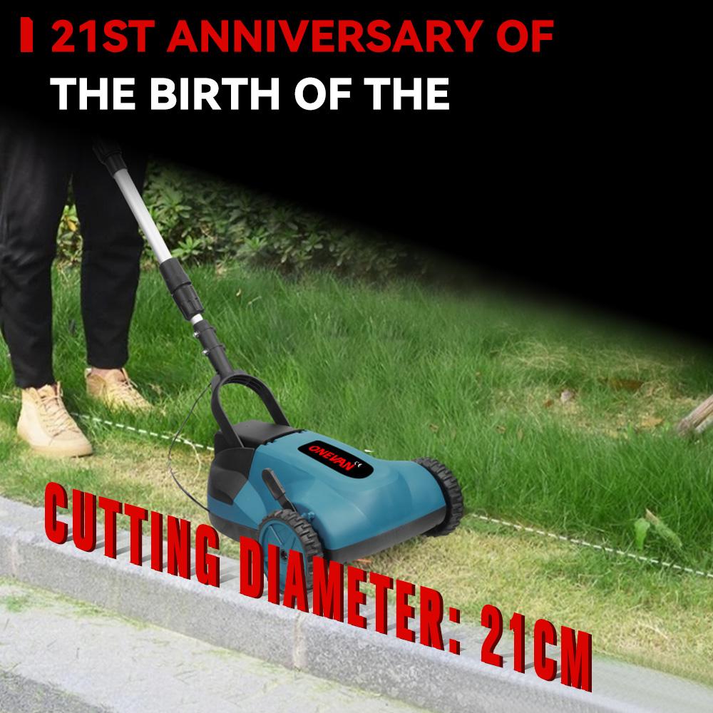 ONEVAN 5000W Brushless Electric Lawn Mower 48000RPM Cordless Grass Trimmer 3 Height Adjustment Garden Cutter Tool For 21V 18V Battery