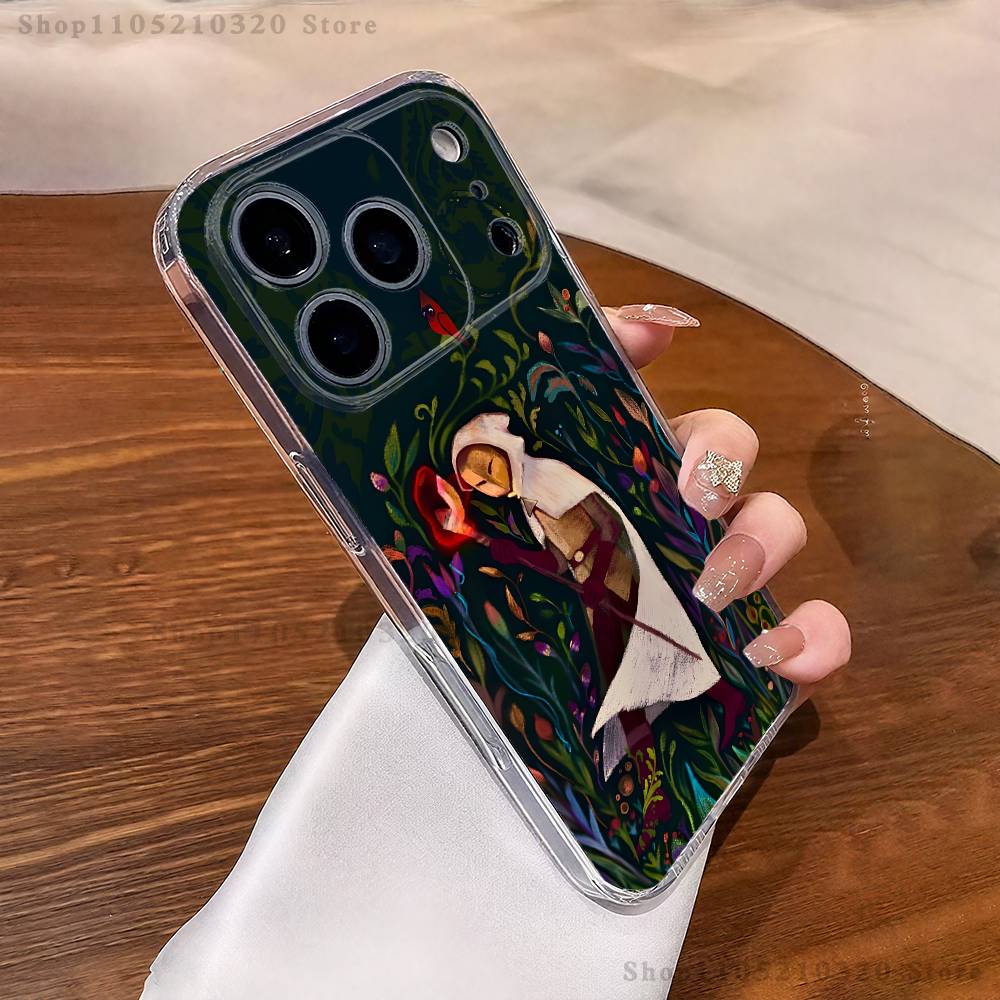 T-Чехол для телефона 'Дом-Сова Охотник' для iPhone 17,16,11,15,13,14,12,Air,Mini,Plus,Pro,Max,Plus,E Прозрачный Мягкий