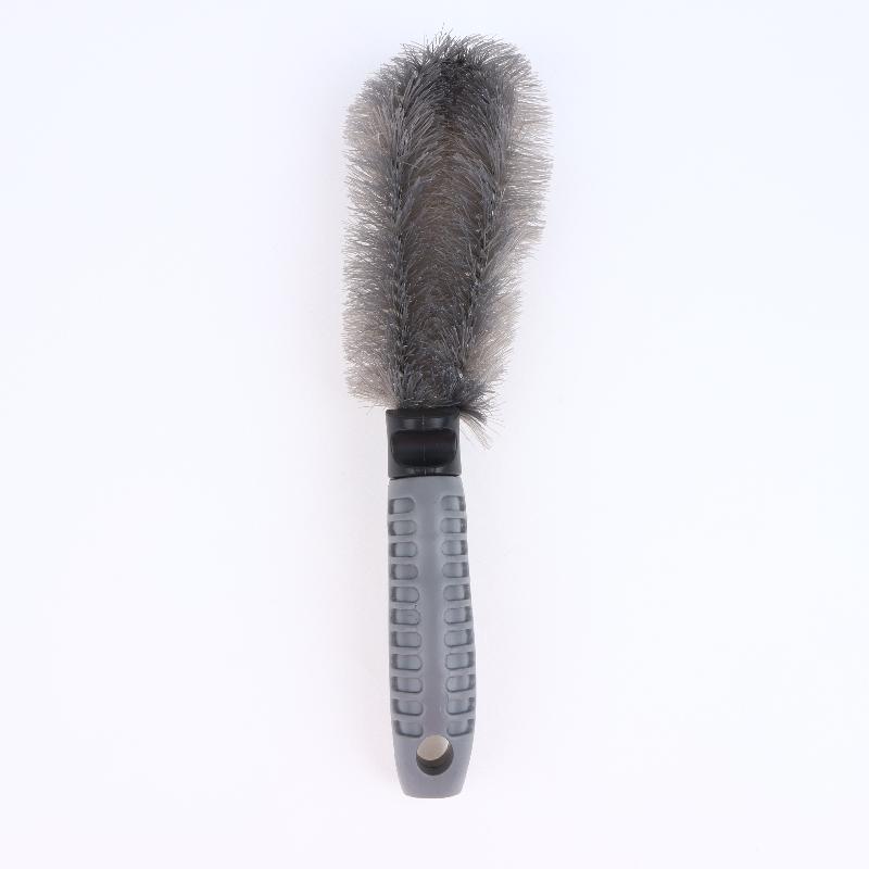 2Pcs Multifunctional Car Tire Brush Soft Bristle Wheel Cleaning Detailing Tools for Motorcycle Bike SUV Care