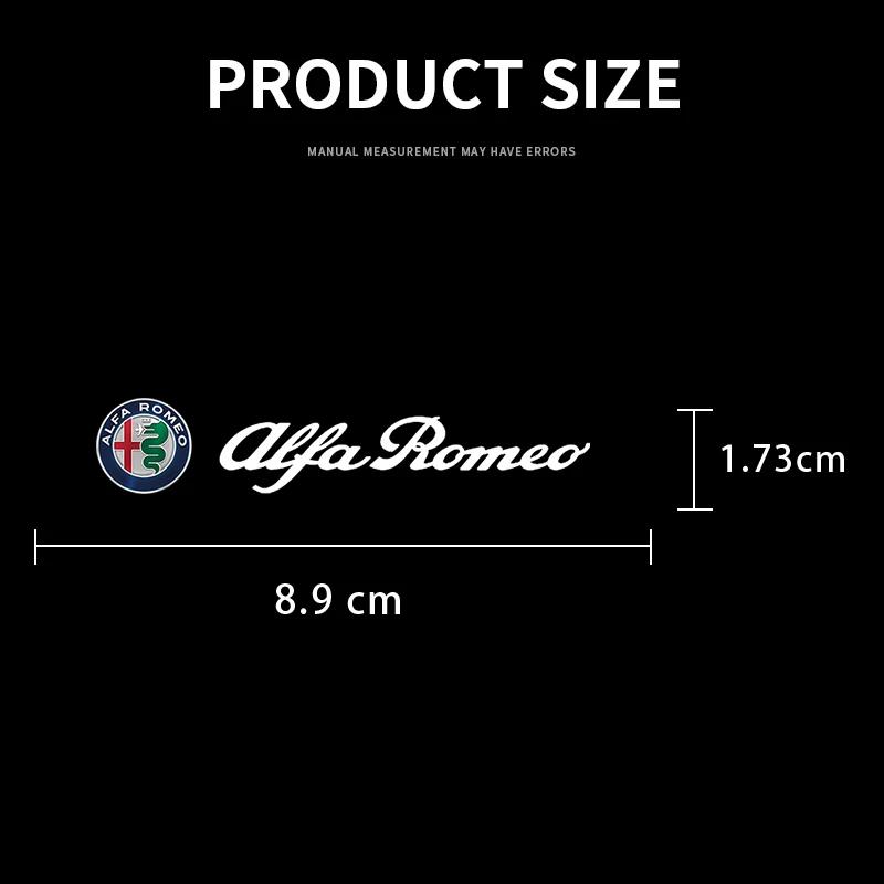 ZHA3 For Alfa Romeo 159 Giulietta Giulia Mito Stelvio Brera Spider Car Goods Brake Caliper Badge Sticker Decoration Sticker Decal