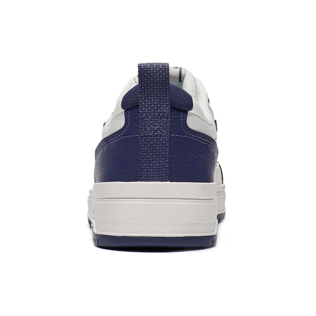 Li Ning Tian Ji 2.0 Synthetic Leather Non-Slip Wear-Resistant Low-Top Skate Shoes Men Sneakers White Blue AGCT211-3