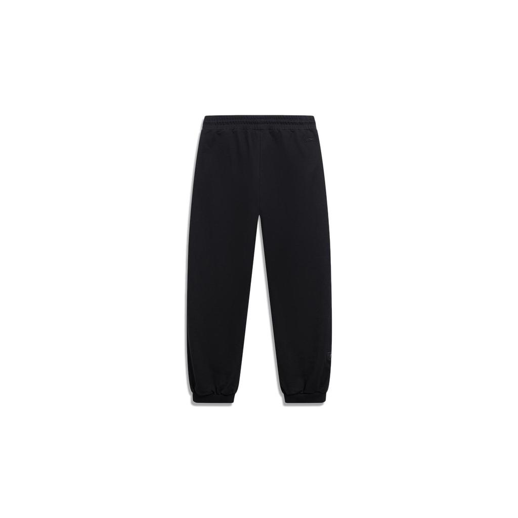 Li Ning Коллекция спортивной моды Трикотажные спортивные штаны Мужские Черный AKLT537-4