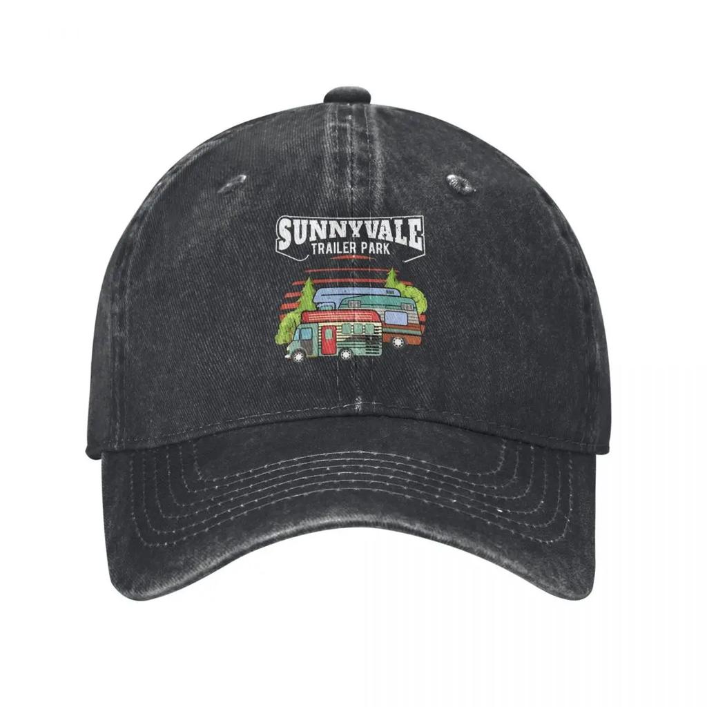 Trailer Park Sunnyvale Comics Slim Fit denim Hat Durable for All Seasons Mens Hats Womens Baseball Cap