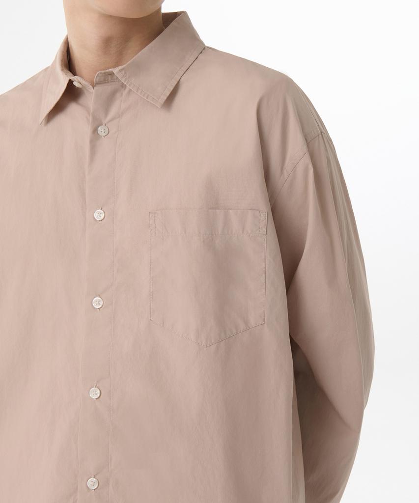 MUSINSA STANDARD Relaxed Soft Poplin Shirt [Desert Pink]