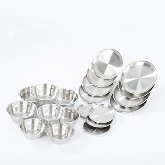 Magna Набор столовых приборов из нержавеющей стали SUS304 для кемпинга, барбекю, на открытом воздухе, семейный набор