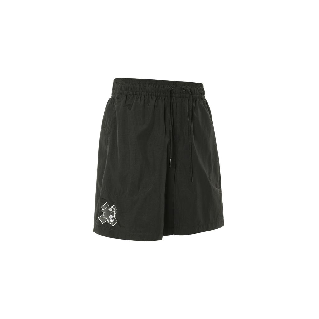 Nike X Patta SS24 Комфортные уличные повседневные шорты с логотипом до середины талии на эластичном шнурке Брюки унисекс Черные FJ3064-010