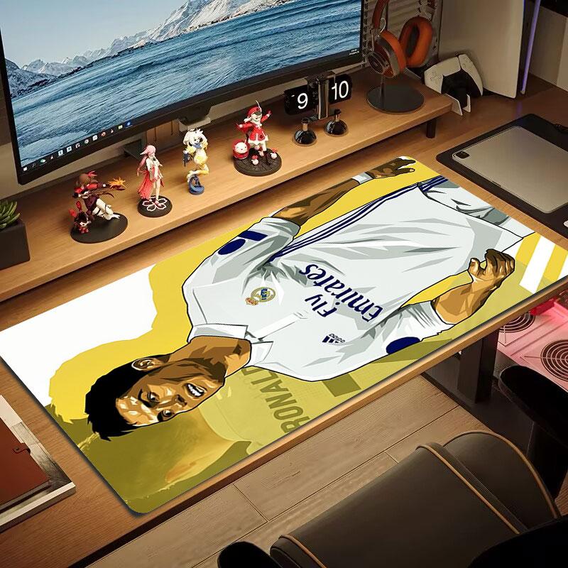 Коврик для мыши CR7, Большой игровой коврик для стола, Нескользящий коврик для мыши XXL для ноутбука и планшета, Игровой коврик для мини-ПК со прошитыми краями