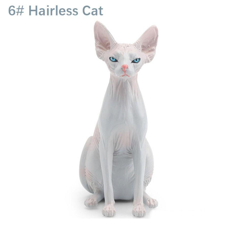 ПВХ Модель кошки-симулятора Реалистичная статуэтка кошки Украшение Милый симулятор питомца Украшение для автомобиля