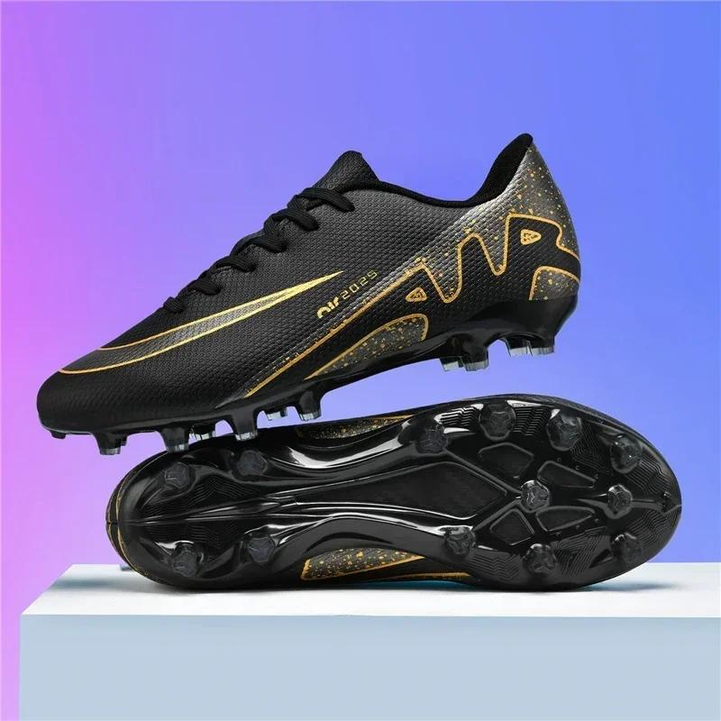 New Men Soccer Shoes Breathable Sneakers Indoor Training Cleats Long Spikes Football Boots Drop Shipping Ultralight