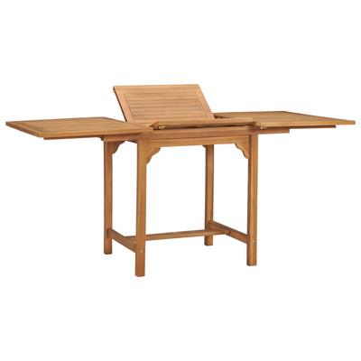 vidaXL Gartentisch Ausziehbar (110-160)x80x75 Cm Massivholz Teak