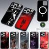 A-Аластор Hazbin H-Отель Чехол для телефона для iPhone17,16,15,14,13,12,11 Plus,Pro Магнитный для Magsafe Беспроводная зарядка