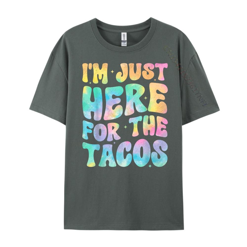 Im Just Here For The Tacos Food Funny Mexican Food Groovy 3XL Men Clothing Mens Shirt Mothers Day
