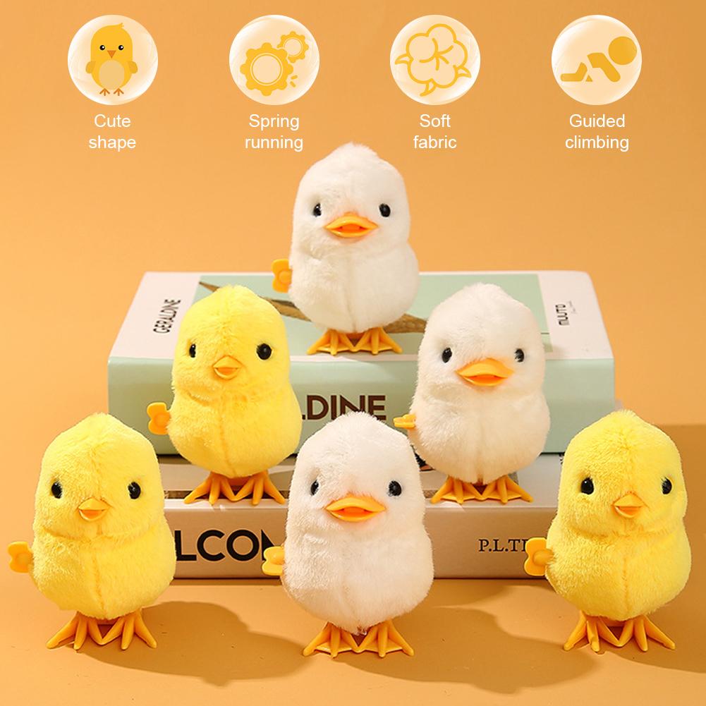 Плюшевый заводной цыпленок прыгает, ходит, прыгает, мультяшный плюшевый цыпленок, заводной кролик, ходячие цыплята, игрушки для малышей, игрушек