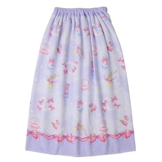 252008/Rap Towel 80cm Cosmetic Pattern Lavender