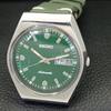 VINTAGE SEIKO AUTOMATIC JAPAN 6309A MENS GREEN COLOR DIAL WATCH A701301-5 R206a-a701301