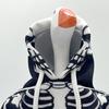 Desk Goose Outfits Mini Goose Hoodies 7-Inch Table Goose Skull Sweatshirts Halloween Seasonal Decoration