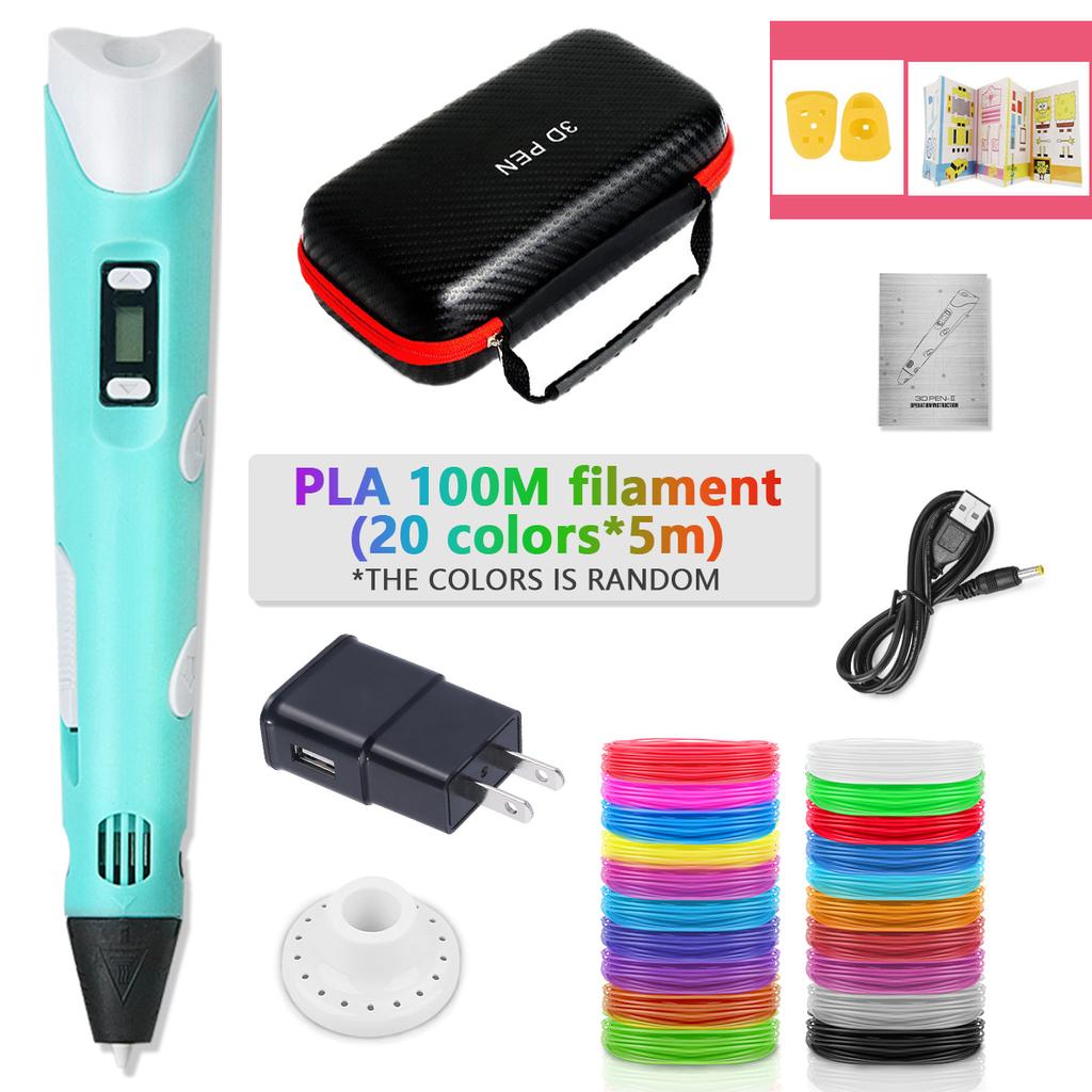 3D-ручка для детей, 3D-ручки для печати «сделай сам», карандаши для рисования с чехлом на нити PLA, новинка, подарок для детей, подарок на день рождения