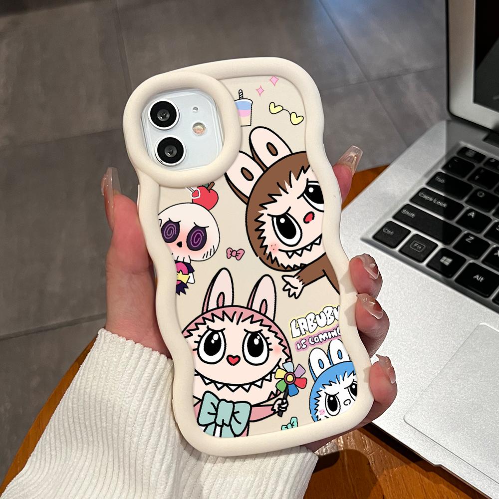 Окрашенный узор Big Wave Edge Мягкий силиконовый материал Macaron чехол для телефона противоударный защитный резиновый чехол для Samsung Xiaomi Poco Redmi