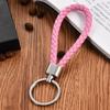 Плетеный веревочный брелок из искусственной кожи, сделай сам, сумка, подвеска, брелок для ключей, автомобильный брелок для ключей для мужчин и женщин, подарочные ювелирные изделия