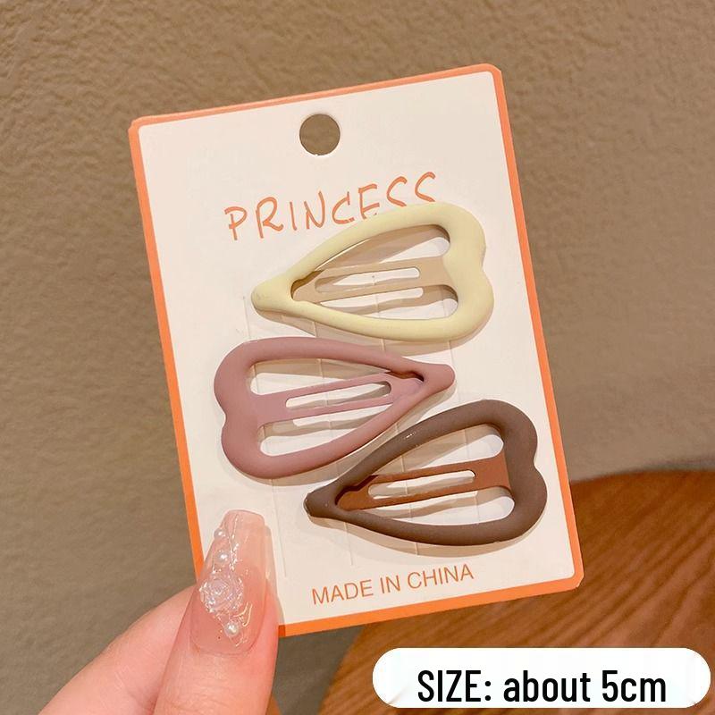 Осенне-зимняя заколка для волос «Кофе»: Женские бесшовные клипсы-уточки, BB и для челки