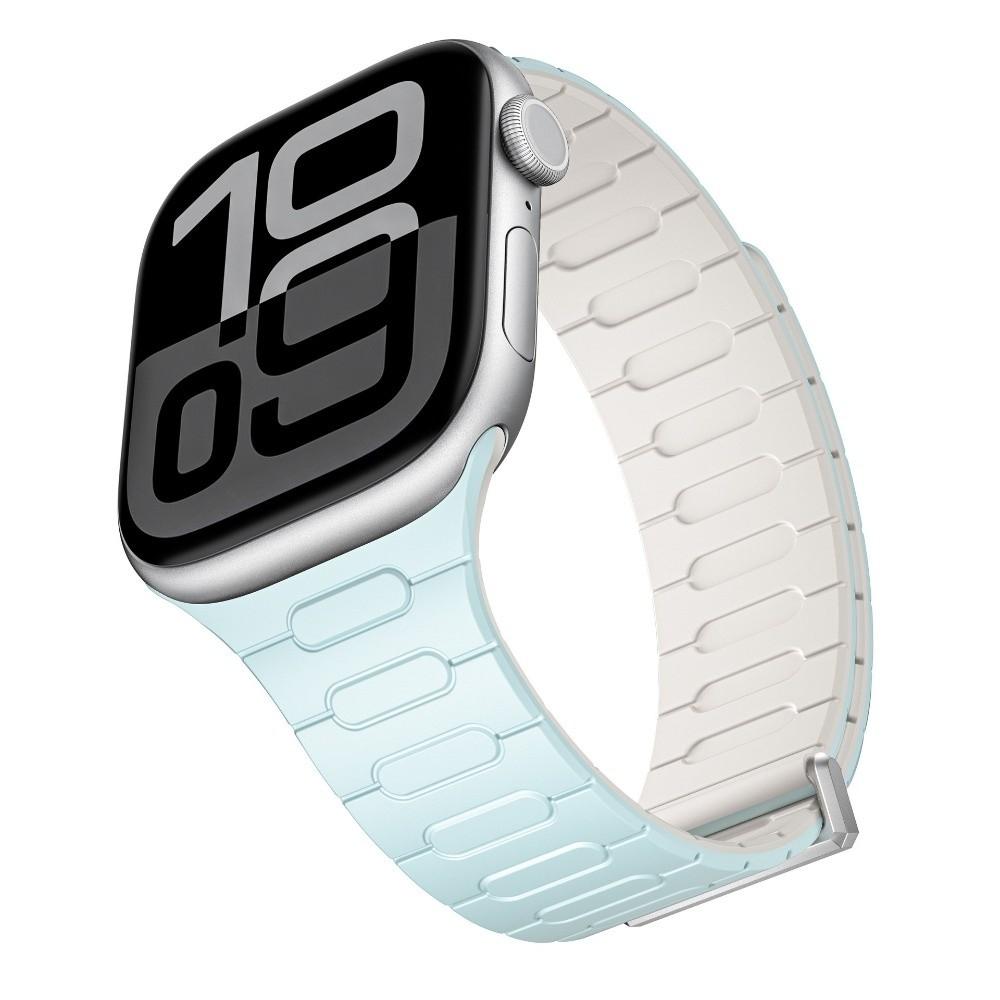 Silicone Smart Watch Band Magnetic Closure 40/41/42MM Belt Strap 44/45/46MM/49MM for Appl Watch Series 11/10/9/8/7/6/Ultra 3/SE 3