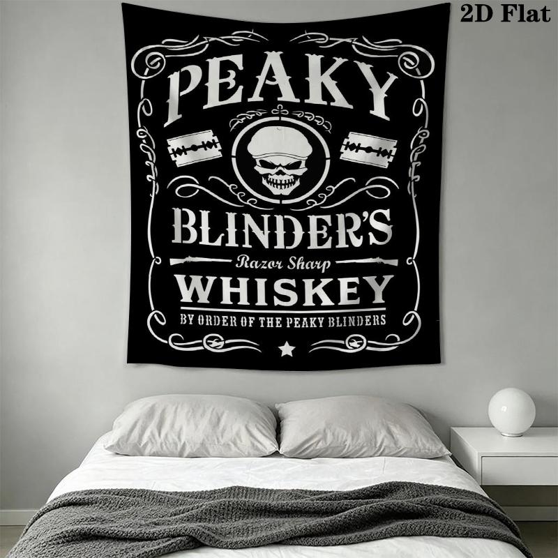 Peaky Blinders Wall Tapestry Aesthetic Wall Hanging Printed Fabric Blanket Decorative Tapestries for Bedroom Living Room Home Decor