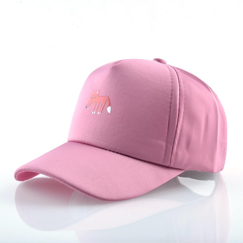 Бейсболка для мальчиков и девочек, милые шапки Snapback с лисой, детская сезонная весна-лето, уличная шляпа с регулируемым козырьком