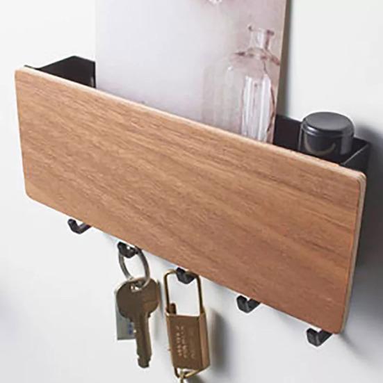 Многофункциональные самоклеящиеся настенные крючки Бесшовная установка без ударов 6-рядная вешалка для ключей для одежды Шапка Полотенце Гостиная Спальня Strong