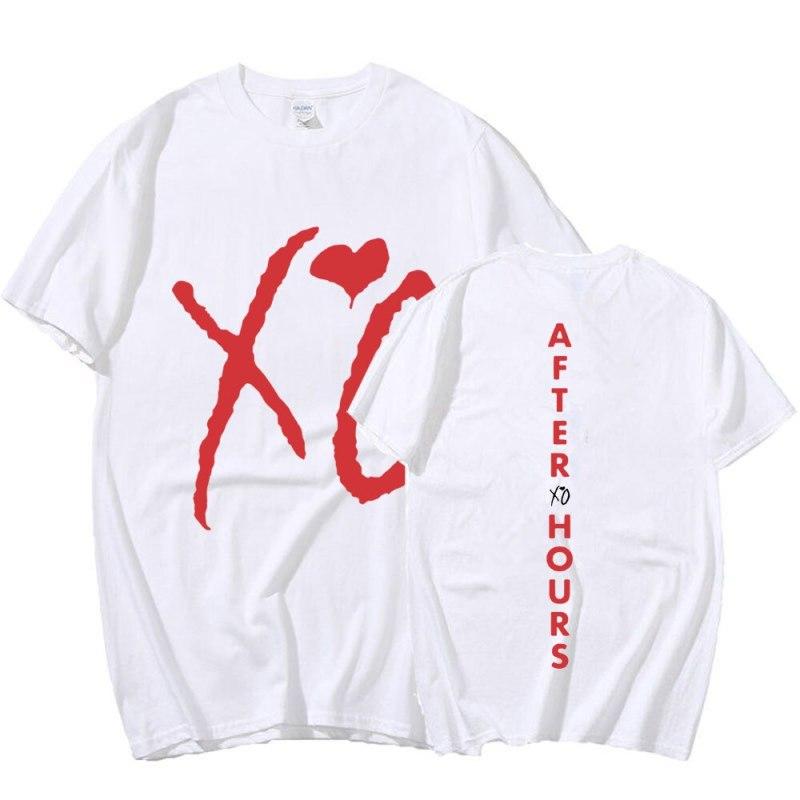 The Weeknd Xo After Hours футболка с буквенным принтом Мужская одежда в стиле Харадзюку в стиле хип-хоп футболка уличная футболка