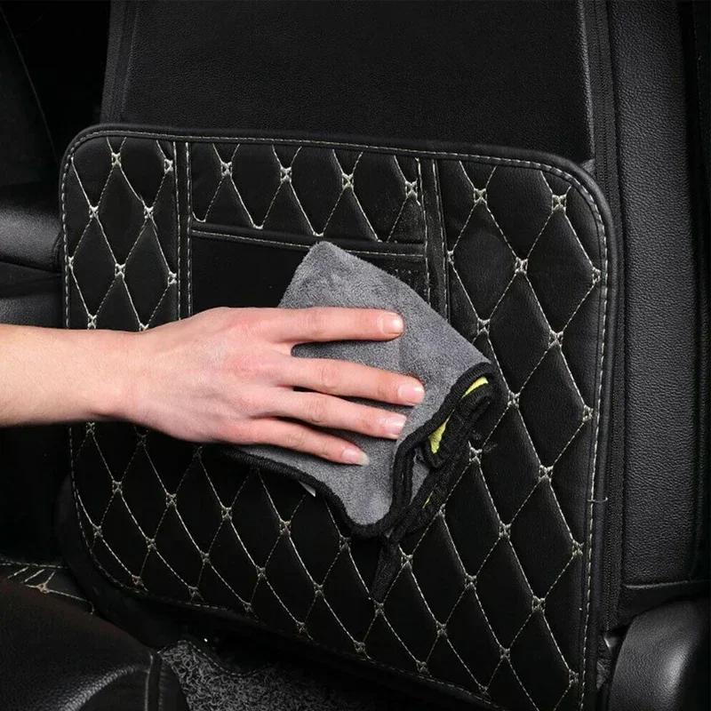 Car Seat Back Storage Protective Pad Prevent Kick Mat for Toyota Trd GR Land Cruiser Camry Highlander Corolla Yaris Chr Auris RAV4