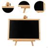 Chalkboard Sign Made of Wood with Easel Stand, Multifunctional 26.9 X 16.6 Cm Large Chalkboard,