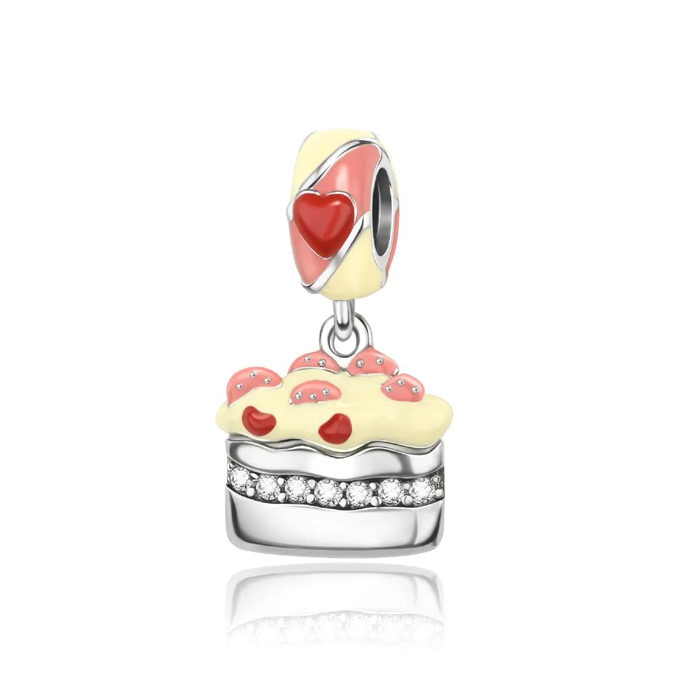 Ice Cream Charms Copper Cartoon Cute Cake Fruit Candy Pendant Beads Necklace Diy Bracelet Present Jewellery Gift