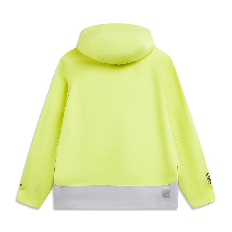 Li Ning Outdoor CF Водонепроницаемая ветровка Унисекс куртка Желто-зеленая AEMW003-1