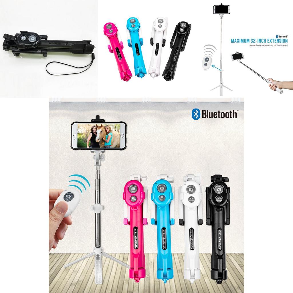 Universal Smartphone Tripod With Bluetooth Remote And Foldable Design For Travel Photography