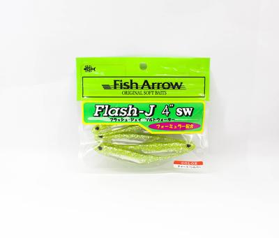Fish Arrow Мягкая приманка Flash J SW 4 дюйма 5 штук в упаковке #102 (9679)