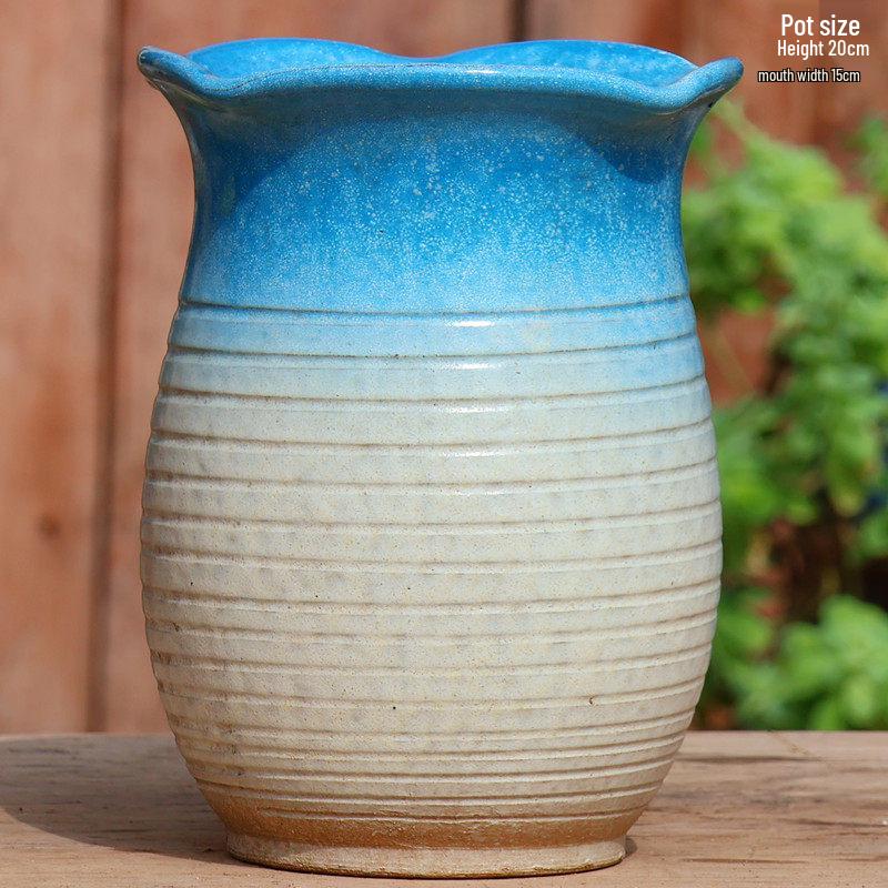 Специальное предложение: Высокий ретро-керамический цветочный горшок для суккулентов или зеленого редиса