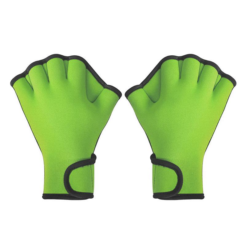 Neoprene Swim Training Hand Fins - Duck Feet Paddle Gloves