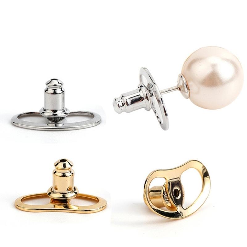 10pcs Comfortable Earring Backs Stylish Earring Backs with Pigs Nose/Flower Shape Unique Lifters for Heavy Earrings