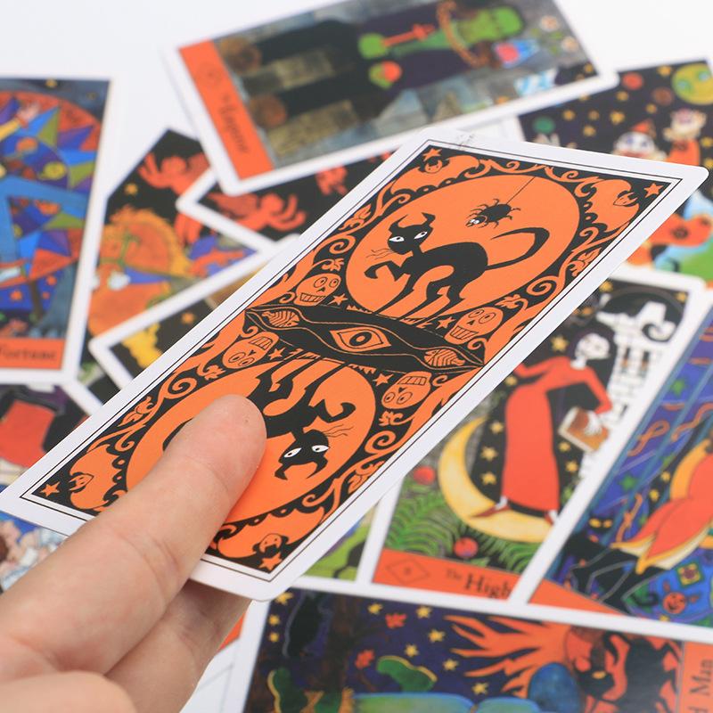 12 * 7 Хэллоуин Таро Хэллоуин Оракул Карта Английская Карта