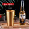 260-600ML 304 Stainless Steel Metal Cup Whisky Beer Cups White Wine Coffee Tumbler Travel Camping Mugs Drinking Coffee Tea Mug