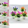 Faux Lily Flower With Durable Plastic Material For Desk Decoration And Gift Item