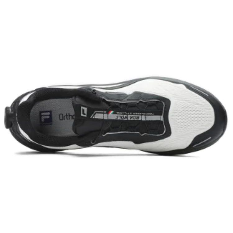 Fila Boa Wolf Comfortable Versatile Fabric Low-Top Casual Running Shoes Men Sneaker Black White A12M411204FLM